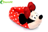 Pantuflas de interior de la casa de Minnie Mouse niñas niños negro y rojo