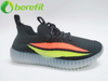 Zapatos casuales para hombres con zapatos inyectados de PVC y parte superior de Flyknit transpirable