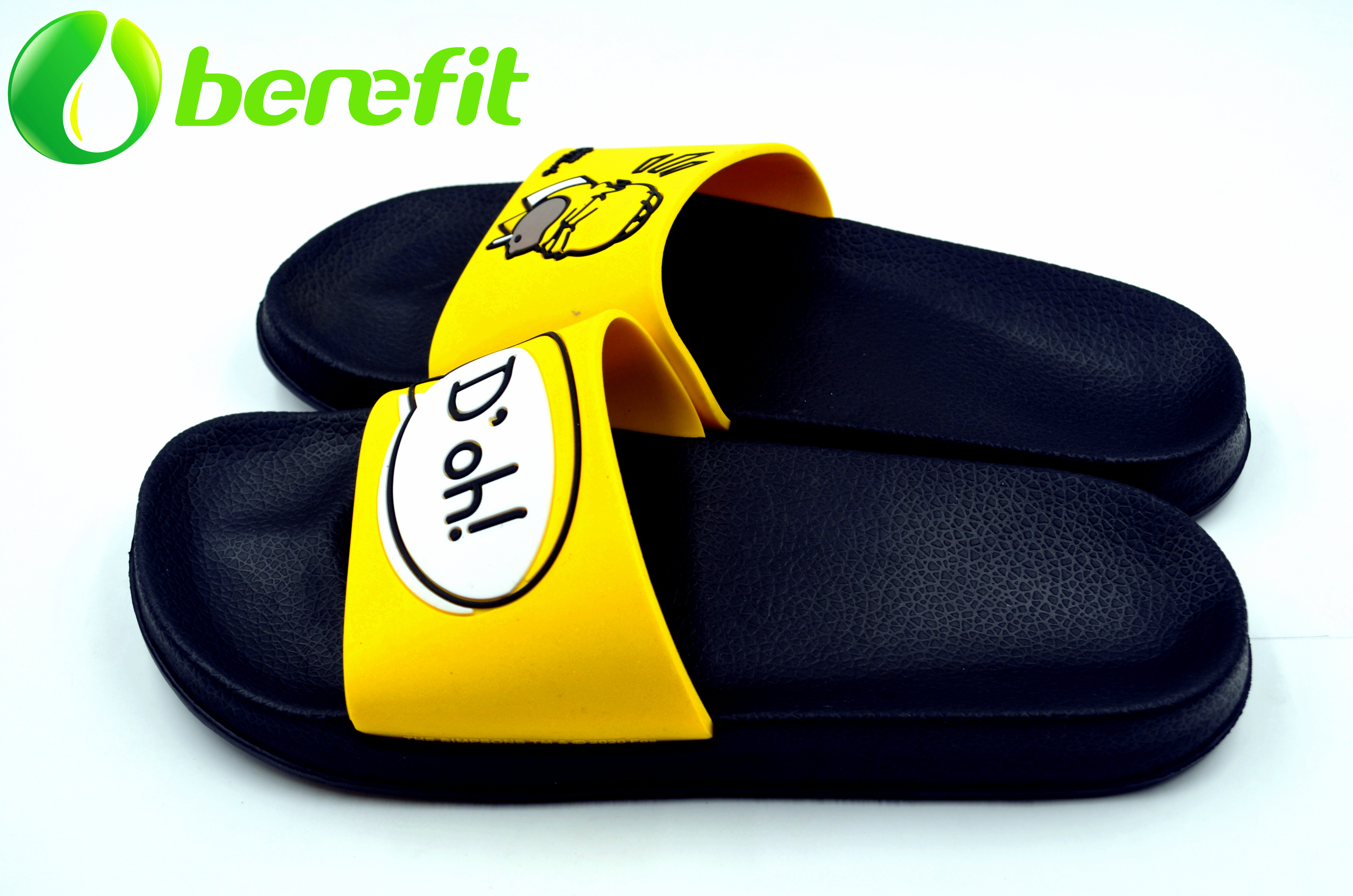 Simpson - Sandalias de andar con diapositivas negras para hombre